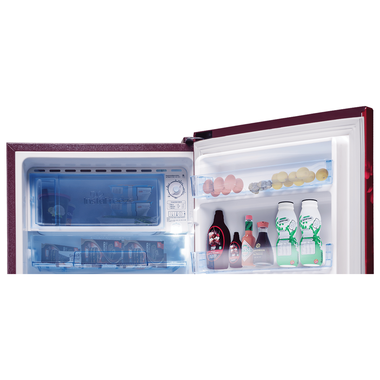 LLOYD 188 Litres 3 Star Direct Cool Single Door Refrigerator with Antibacterial Gasket (GLDC203SCWT2LC, Cherry Blossom Wine)_6