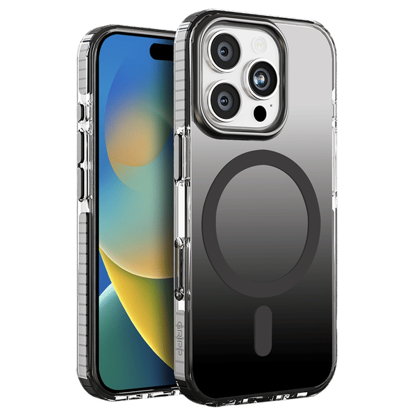 GRIPP Dusk TPU Back Cover for Apple iPhone 16 Pro (MagSafe Compatible, Black)_1
