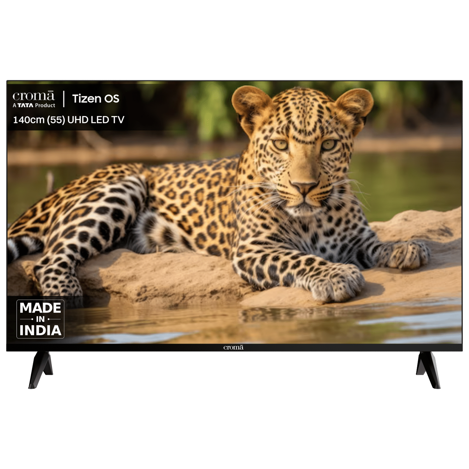 Croma CREL055UTD024601 140 cm (55 inch) 4K Ultra HD LED Smart Tizen TV with Dolby Audio (2024 model)