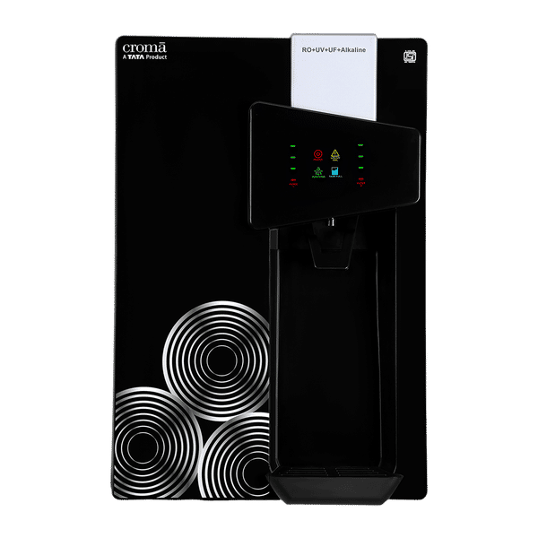 Croma 8.5L RO + UV + UF + Alkaline Water Purifier with Reverse Osmosis Filtration (Black)_1