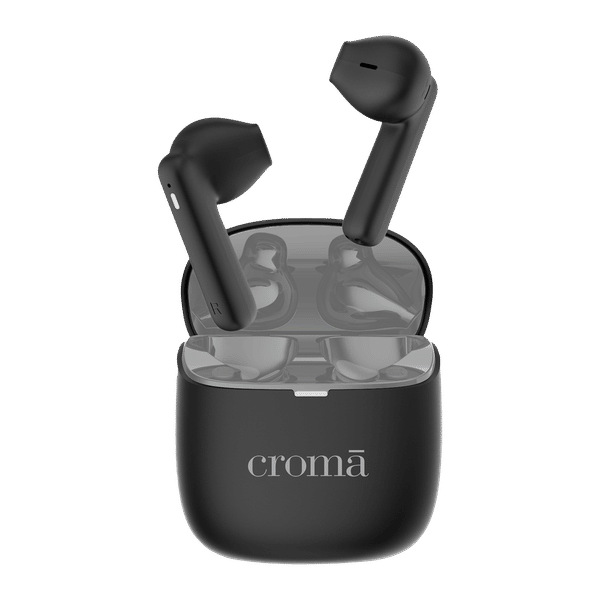 Croma TWS Earbuds (Fast Charging, Black and Grey)_1