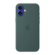 Apple Soft Silicone Back Cover Apple iPhone 16 Plus (MagSafe Charging Support, Lake Green)_1