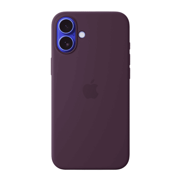 Apple Soft Silicone Back Cover Apple iPhone 16 Plus (MagSafe Charging Support, Plum)_1