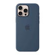 Apple Soft Silicone Back Cover Apple iPhone 16 Pro Max (MagSafe Charging Support, Denim)_1