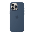 Apple Soft Silicone Back Cover Apple iPhone 16 Pro Max (MagSafe Charging Support, Denim)_2