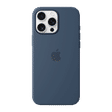 Apple Soft Silicone Back Cover Apple iPhone 16 Pro Max (MagSafe Charging Support, Denim)_3