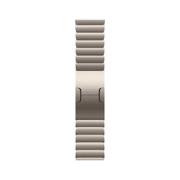 Apple Link Stainless Steel Bracelet for Apple (44mm / 45mm / 46mm / 49mm) (Simple Release Button, Natural)_1