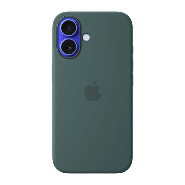 Apple Soft Silicone Back Cover Apple iPhone 16 (MagSafe Charging Support, Lake Green)_1