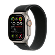Apple Trail Nylon, Titanium, Polyester & Spandex Loop for Apple (44mm / 45mm / 46mm / 49mm, S / M) (Natural Titanium Finish, Black)_2