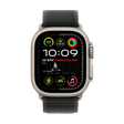 Apple Trail Nylon, Titanium, Polyester & Spandex Loop for Apple (44mm / 45mm / 46mm / 49mm, S / M) (Natural Titanium Finish, Black)_3
