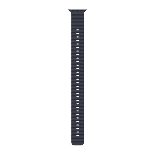 Apple Ocean Titanium & Fluoroelastomer Band Extension for Apple (44mm / 45mm / 46mm / 49mm) (Black Titanium Finish, Navy)_1