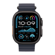 Apple Ocean Titanium & Fluoroelastomer Band Extension for Apple (44mm / 45mm / 46mm / 49mm) (Black Titanium Finish, Navy)_3