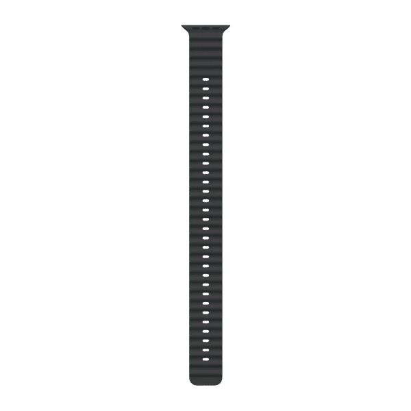 Apple Ocean Titanium & Fluoroelastomer Band Extension for Apple (44mm / 45mm / 46mm /49mm) (Corrosion Resistant Buckle, Black)_1