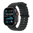 Apple Ocean Titanium & Fluoroelastomer Band Extension for Apple (44mm / 45mm / 46mm /49mm) (Corrosion Resistant Buckle, Black)_2
