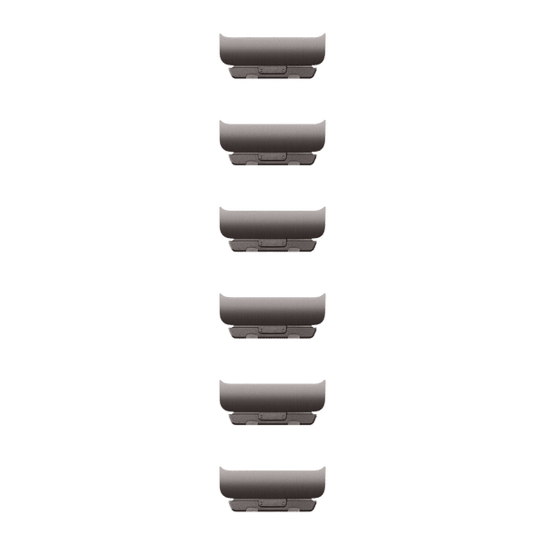 Apple Link Stainless Steel Bracelet Kit for Apple (44mm / 45mm / 46mm / 49mm) (Simple Release Button, Slate)_1