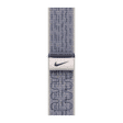 Apple Nike Woven Nylon Sport Loop for Apple (38mm / 40mm / 41mm / 42mm) (Hook-and-Loop Fastener, Grey & Blue)_1