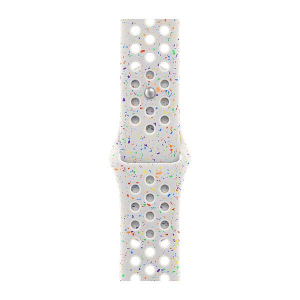 Apple Nike Aluminium & Fluoroelastomer Sport Band for Apple (38mm / 40mm / 41mm, S / M) (Durable & Strong, Pure Platinum)_1