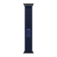 Apple Trail Nylon, Titanium, Polyester & Spandex Loop for Apple (44mm / 45mm / 46mm / 49mm, M / L) (Black Titanium Finish, Blue)_1