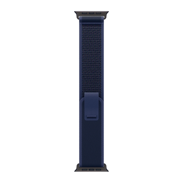 Apple Trail Nylon, Titanium, Polyester & Spandex Loop for Apple (44mm / 45mm / 46mm / 49mm, M / L) (Black Titanium Finish, Blue)_1