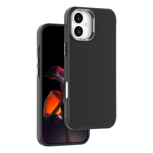 Muvtech CABO SNAP TPU & Polycarbonate Back Cover for Apple iPhone 16 Plus (Wireless Charging Compatible, Black)_1