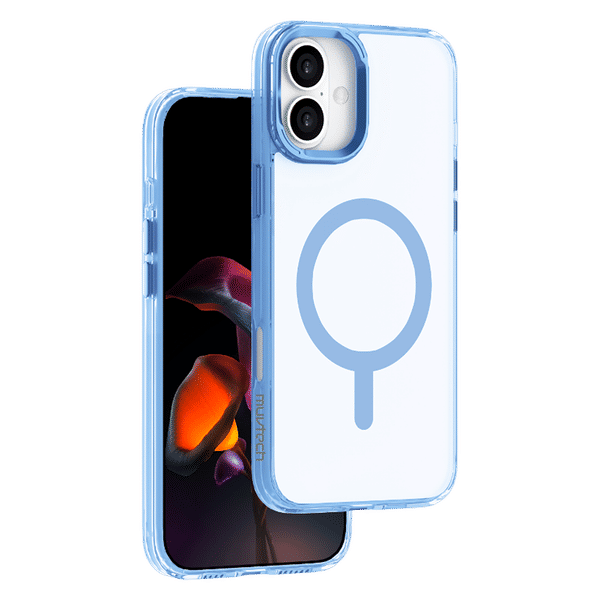 Muvtech PLYO SNAP TPU & Polycarbonate Back Cover for Apple iPhone 16 Plus (Wireless Charging Compatible, Black)_1