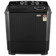 LG 8.5 kg 5 Star Semi Automatic Washing Machine with Roller Jet Pulsator (P8535SLMZ, Full Black)_1