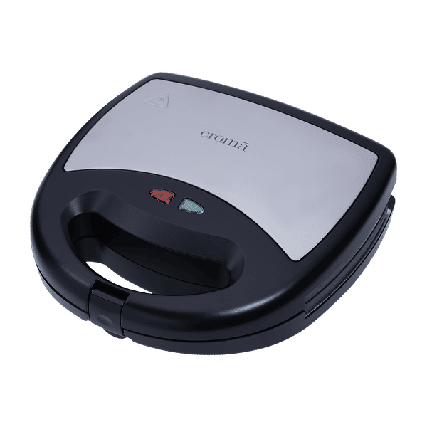 Croma 750W 2 Slice Sandwich Maker with Cool Touch Handle (Black)_1
