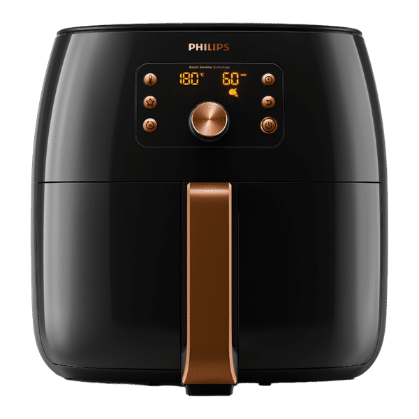 PHILIPS HD9867/90 7.3L 2225 Watt Air Fryer with Smart Sensing Technology (Deep Black and Copper)_1