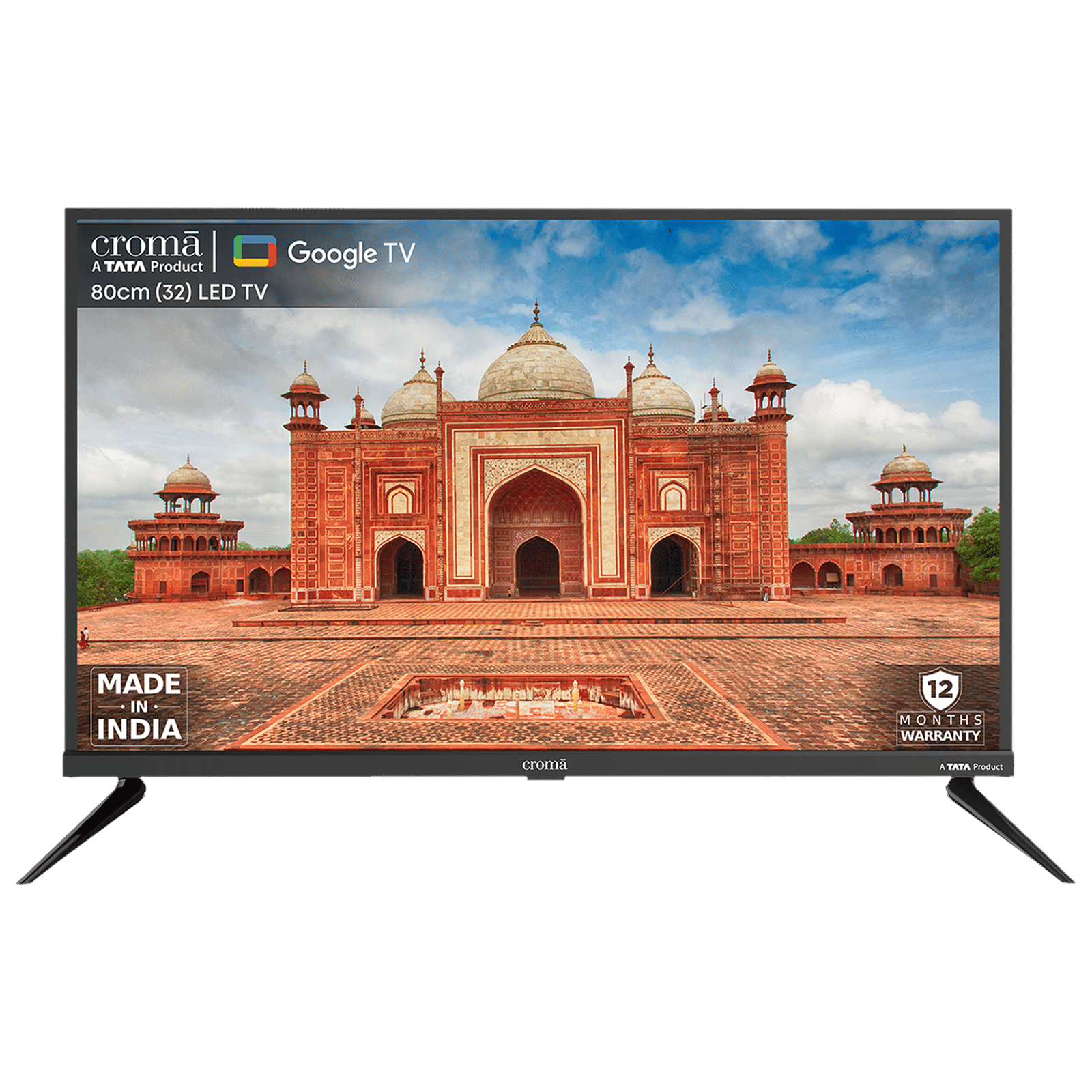 Croma 80 cm (32 inch) HD Ready LED Smart Google TV with Dolby Audio (2024 Model)_1