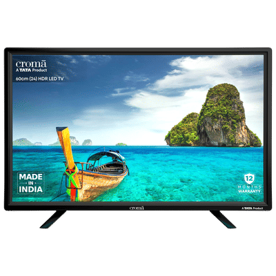 Croma 60 cm (24 inch) HD Ready LED TV with A Plus Grade Panel