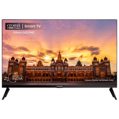 Croma 109 cm (43 inch) Full HD LED Smart Linux TV with Bezel Less Display