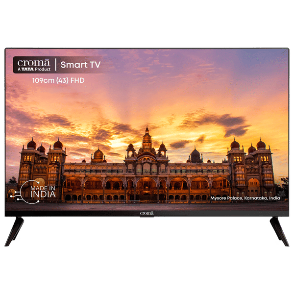 Croma 109 cm (43 inch) Full HD LED Smart Linux TV with Bezel Less Display_1