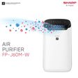 SHARP FpJ60MW Plasmacluster Ion Technology Room Air Purifier (High Density, White)_4