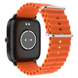 noise Ripple Silicon Strap for noise ColorFit, NoiseFit, Mettalix, Force Plus & Endeavour (22mm) (Sweat Resistant, Orange)_3