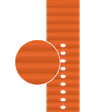 noise Ripple Silicon Strap for noise ColorFit, NoiseFit, Mettalix, Force Plus & Endeavour (22mm) (Sweat Resistant, Orange)_4