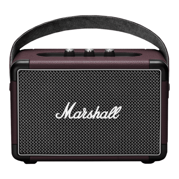 Marshall Kilburn II 20W Portable Bluetooth Speaker (IPX2 Water Resistant, Multi-Host Functionality, Stereo Channel, Burgundy)_1