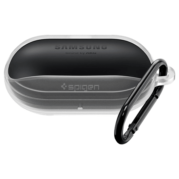 spigen Liquid Air Silicone Full Cover Case For Galaxy Buds+/Galaxy Buds (Soft Texture, ASD01176, Frost Clear)_1
