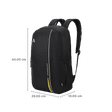 Aristocrat NOVA 500D PU Laptop Backpack for 14 Inch Laptop (Spacious Compartment, Black)_3