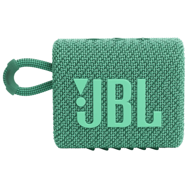 JBL Go 3 Eco 4.2W Portable Bluetooth Speaker (IP67 Waterproof, 5 Hours Playtime, 1.0 Channel, Green)_1