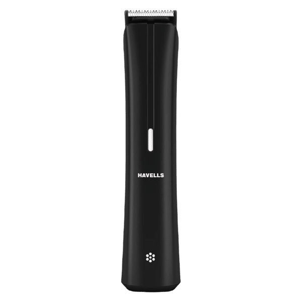 HAVELLS  BT6112 Rechargeable Cordless Wet Trimmer for Beard, Body & Hair with 12 Length Settings for Men (90mins Runtime, Fast Charging, Black)_1