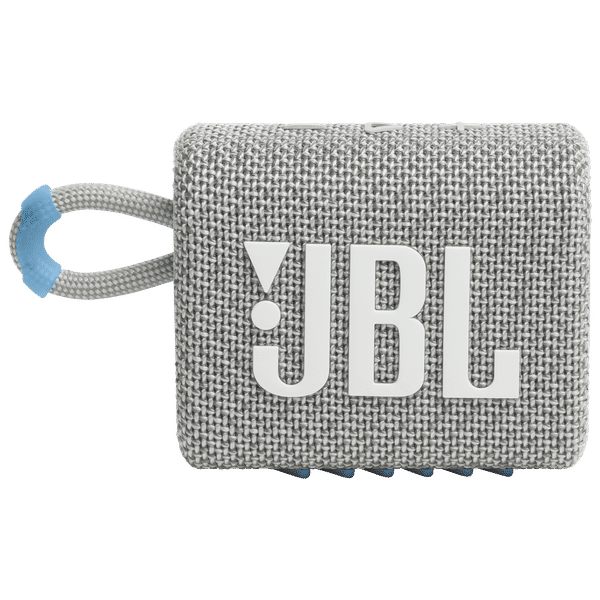 JBL Go 3 Eco 4.2W Portable Bluetooth Speaker (IP67 Waterproof, 5 Hours Playtime, 1.0 Channel, White)_1