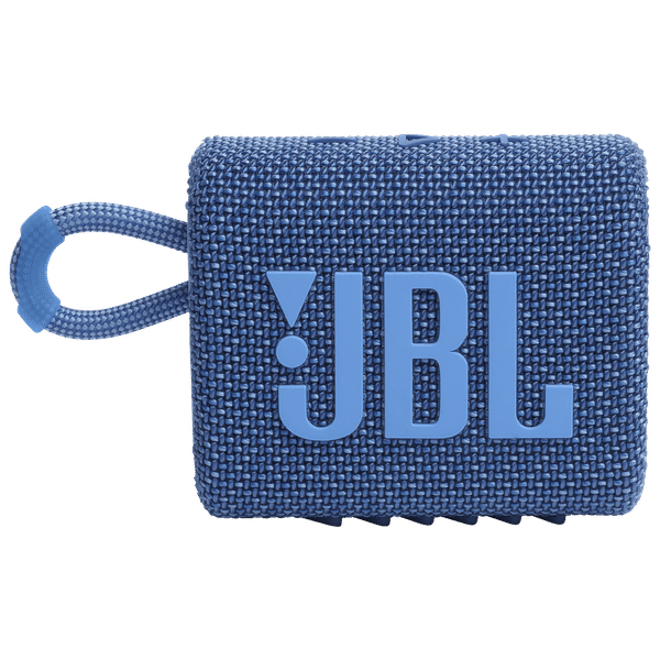 JBL Go 3 Eco 4.2W Portable Bluetooth Speaker (IP67 Waterproof, 5 Hours Playtime, 1.0 Channel, Blue)_1