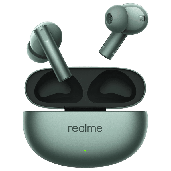 realme Buds Air 6 RMA2402 TWS Earbuds with Active Noise Cancellation (IP55 Water Resistant, Fast Charging, Forest Green)_1