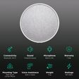 defunc Home with Built-in Alexa Smart Wi-Fi Speaker (Placement Optimised EQ, White)_2