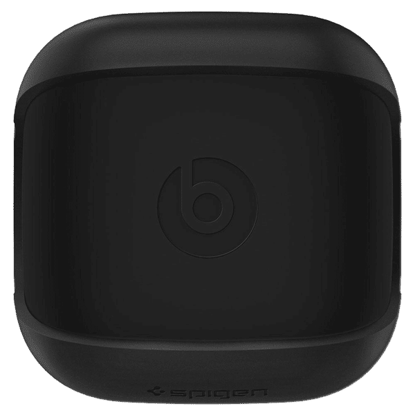 spigen Liquid Air Silicone Full Cover Case Powerbeats Pro (Shock Absorbent, ASD00258, Black)_1