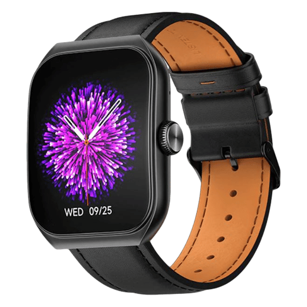 noise Hexa Smartwatch with Bluetooth Calling (49.7mm AMOLED Display, IP67 Water Resistant, Classic Black Strap)_1