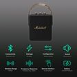 Marshall Stockwell II 20W Portable Bluetooth Speaker (IPX4 Water Resistant, 20 Hours Playtime, Stereo Channel, Black/Brass)_2