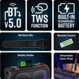 ZEBRONICS Zeb-Thump 400 40W Bluetooth Party Speaker with Mic (10 Hours Playtime, Mono Channel, Black)_4