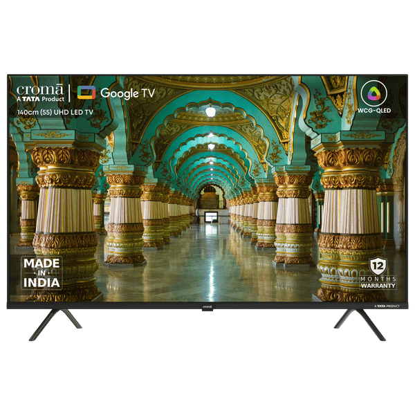 Croma 140 cm (55 inch) QLED 4K Ultra HD Google TV with Dolby Vision & Dolby Atmos_1