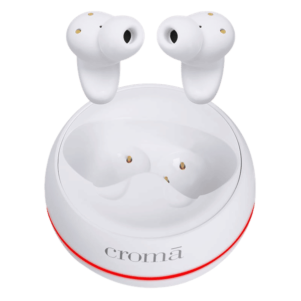 Croma CRSE030EPA301510 TWS Earbuds with Active Noise Cancellation (IPX4 Water & Sweat Resistant, 10mm Driver, White)_1